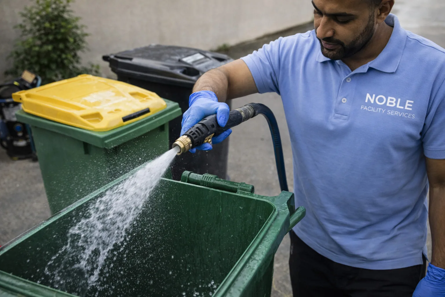 Lavage de bacs et conteneurs